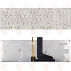 Toshiba Satellite M50-A-11J, M50-A-11L Klavye Beyaz Işıklı TR