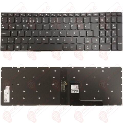Lenovo 5CB0L37444, 5CB0L37469, 5CB0L37517 Klavye Işıklı Siyah TR