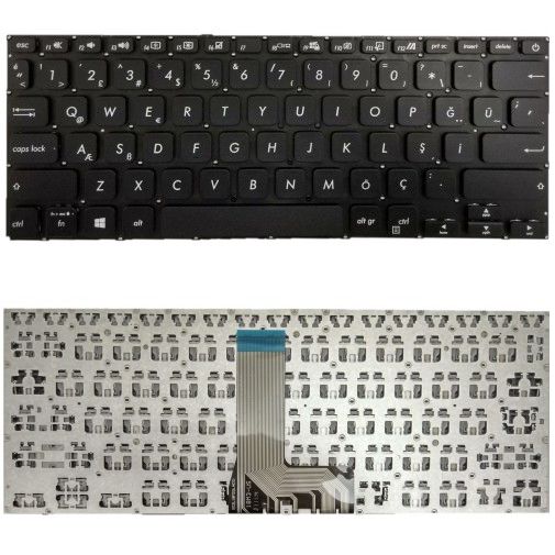 Asus X415EA-EB976, X415EA-EK665 Uyumlu Klavye Tuş Takımı Tuş Seti Siyah Türkçe