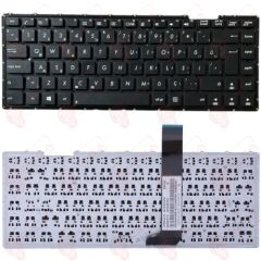 Asus X450C, X450CA, X450CC, X450CP, X450E, X450EA, X450EP Klavye Tuş Takımı Tuş Seti Siyah Türkçe