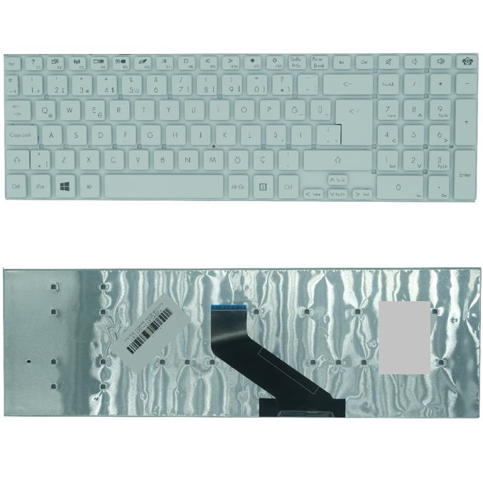 Packard Bell TG81-BA-001TK  Klavye Tuş Takımı Beyaz Q TR Keyboard