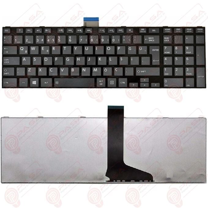 Toshiba Satellite C50-A-1FZ, C50-A-1G0, C50-A-19T, C50-A-1CQ Adaptasyonlu Klavye Tuş Takımı Siyah TR