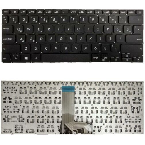 Asus X415JF-BV004T, X415JF-EB085T, X415JF-EK012 Uyumlu Klavye Tuş Takımı Tuş Seti Siyah Türkçe