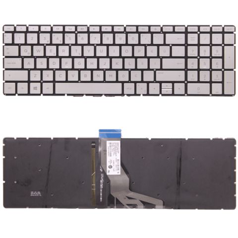 Hp 926894-001, 926894-141 Klavye Tuş Takımı Işıklı Q Gümüş Renk Türkçe Keyboard