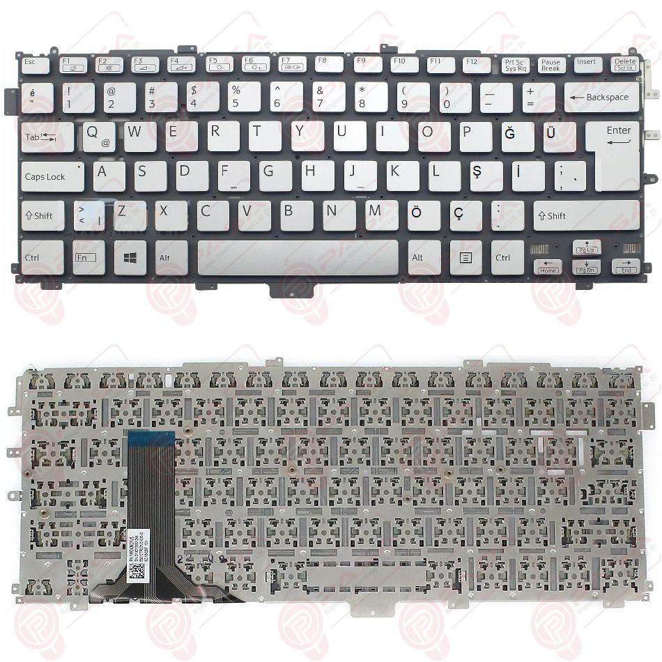 Sony Vaio SVP1322N4R, SVP1322O4E, SVP1322O4R Klavye Gri TR