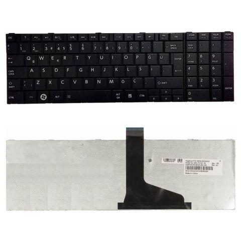Toshiba MP-11B53US-930W, MP-11B93US-930B Klavye Tuş Takımı Siyah Çerçevesiz Tip