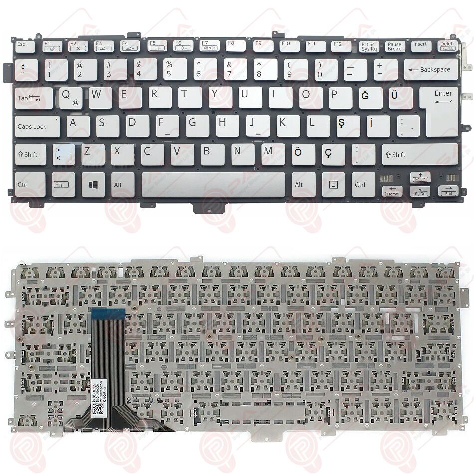 Sony Vaio SVP1322V9R, SVP1322V8E Klavye Gri TR