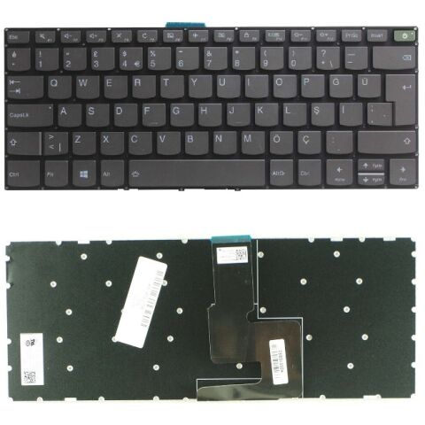 Lenovo 5CB0R61115, 5CB0R61299, 5CB0R61061 Klavye Tuş Takımı Q Gri Türkçe Tuş Seti