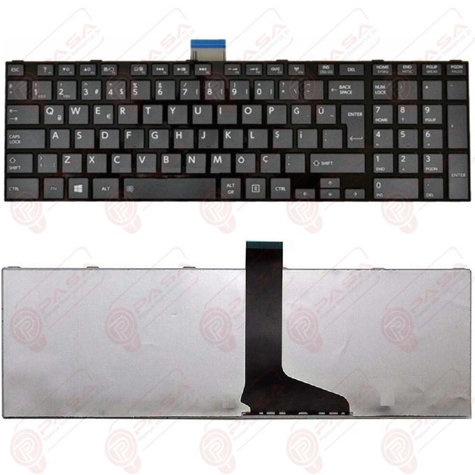 Toshiba Satellite C55-A-111, C55-A-116, C55-A-10T, C55-A-10U Adaptasyonlu Klavye Tuş Takımı Siyah TR
