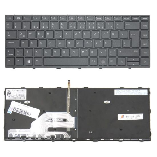 Hp L01071-001, L01071-141, L01072-001, L01072-141 Klavye Tuş Takımı Tuş Seti Led Işıklı Siyah Türkçe