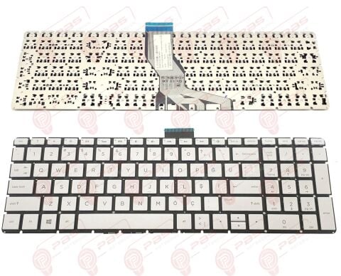 Hp Pavilion Gaming 15-DK1022NT, 15-DK1023NT Klavye Tuş Takımı Q Gümüş Renk Türkçe Keyboard