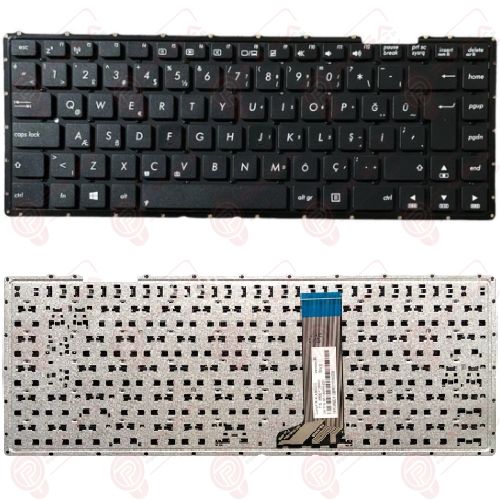 Asus A451, A451C, A451CA, A451MA, A451MAV Klavye Tuş Takımı Tuş Seti Siyah Türkçe