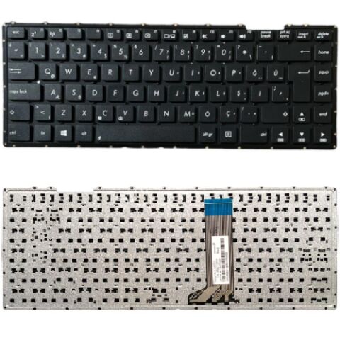 Asus A451, A451C, A451CA, A451MA, A451MAV Klavye Tuş Takımı Tuş Seti Siyah Türkçe