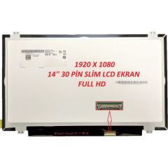 Lenovo ThinkPad T460s, 20F9, 20FA Ekran Panel 14 Slim 30 Pin FHD 1920 x 1080