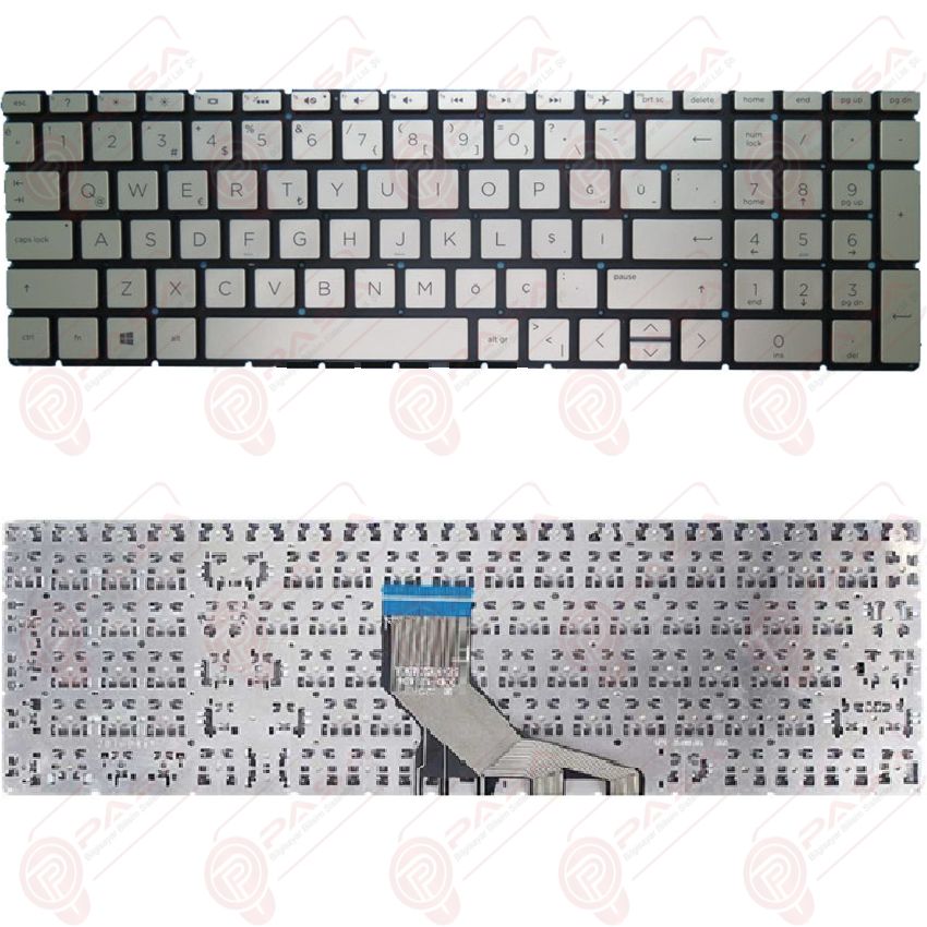 Hp Pavilion 15-CS1013NT, 15-CS2002NT, 15-CS2019NT Klavye Tuş Takımı Tuş Seti Gri Türkçe