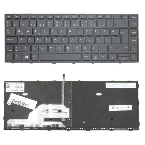 Hp SN6165BL-US, SN6165BL-TR, SN6165-US, SN6165-TR Klavye Tuş Takımı Tuş Seti Led Işıklı Siyah Türkçe