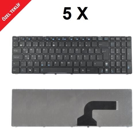 Asus K52 Klavye Tuş Takımı Tuş Seti Siyah Türkçe 5li Paket