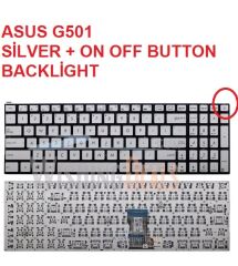 Asus G501JW-CN030T, G501JW-CN222H Klavye Tuş Takımı Işıklı Gri TR