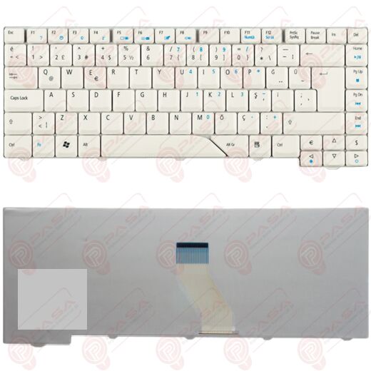 Acer Aspire 5220, 5310, 5310G, 5315, 5320 Klavye Gri Tuş Takımı Tuş Seti Türkçe