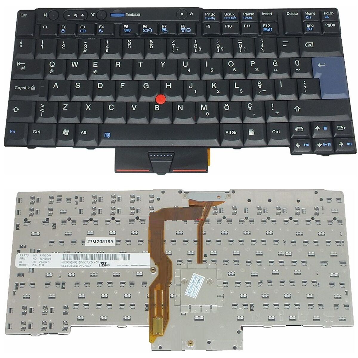 Lenovo ThinkPad T420, 4177, 4178, 4180, 4237, 4238 Klavye Siyah TR