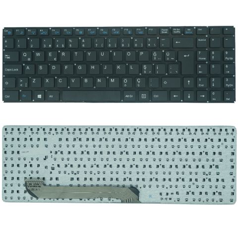 Casper Nirvana CLB.2830-4L05B, CLB.2830-4L05B-G Uyumlu Klavye Tuş Takımı Tuş Seti Siyah Türkçe