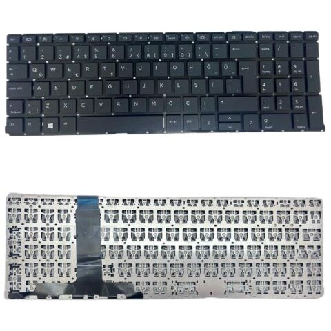 Hp ProBook 450 G9, 455 G9 Uyumlu Klavye Tuş Takımı Tuş Seti Siyah Türkçe