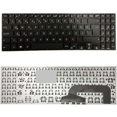 Asus X507LA-BR005, X507MA-BR001T, X507MA-BR060T Uyumlu Klavye Tuş Takımı Tuş Seti Siyah Türkçe