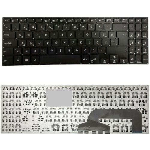Asus X570, X570U, X507UA X507UB, X570UD Uyumlu Klavye Tuş Takımı Tuş Seti Siyah Türkçe