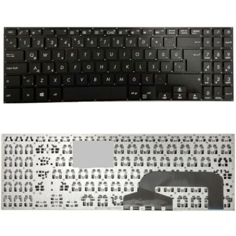 Asus X570, X570U, X507UA X507UB, X570UD Uyumlu Klavye Tuş Takımı Tuş Seti Siyah Türkçe