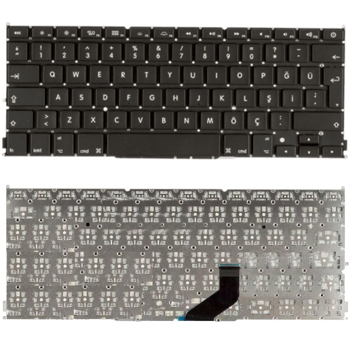Apple Macbook Pro A1425 Early 2013 Uyumlu Klavye Tuş Takımı Tuş Seti Siyah Türkçe