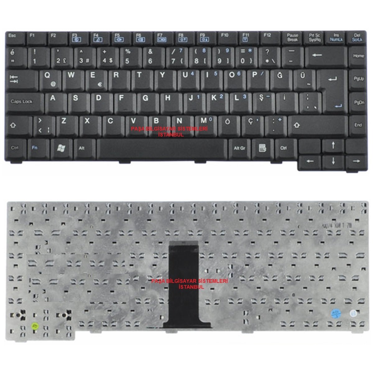 Casper Nirvana M86, M860, M860TU Klavye Tuş Takımı Tuş Seti Siyah Türkçe