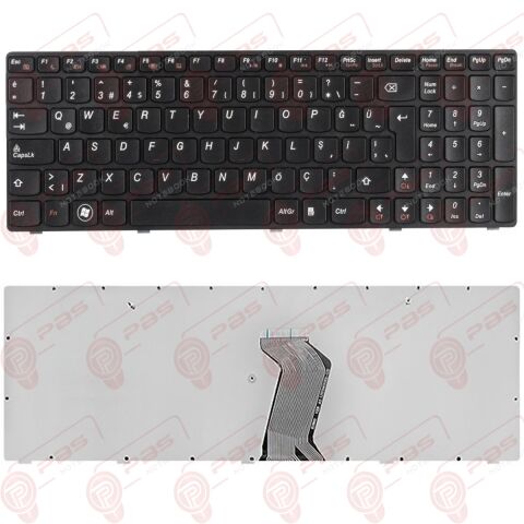 Lenovo G700, 80AG, 20251 Klavye Tuş Takımı TR Siyah Tuş Seti
