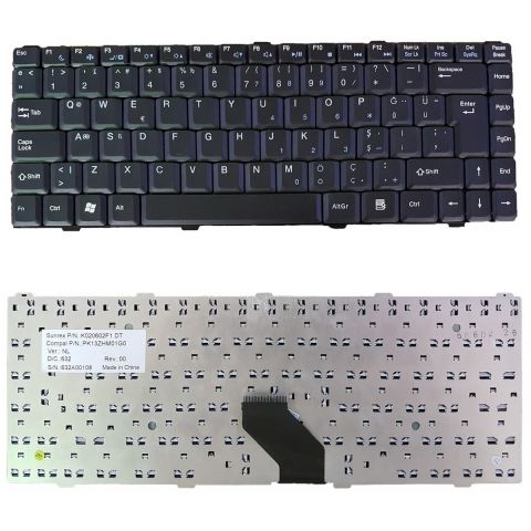 Arçelik ANB 586 MT, ANB 586 A1 MT, ANB 586 A2 MT Klavye Tuş Takımı Tuş Seti Siyah Türkçe