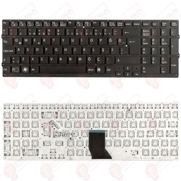 Sony Vaio VPCCB3C5E, VPCCB3M1E, VPCCB3P1E Klavye Siyah TR