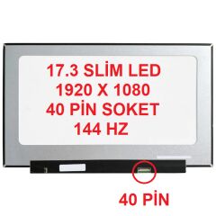 B173HAN04.0, B173HAN04.4 Uyumlu Ekran Panel 17.3 Slim Led 40 Pin 144Hz 1920 x 1080 FHD