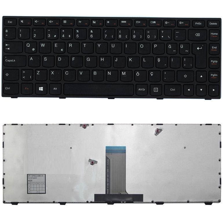 Lenovo Z41-70, Z4170, 80K5 Uyumlu Klavye Tuş Takımı Tuş Seti Siyah Türkçe