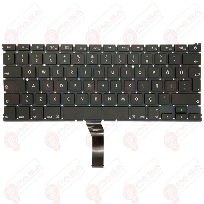 Apple MacBook Air Z0JG, Z0JH, Z0MDQ, Z0MEQ, Z0UU1, Z0UU1LL/A Klavye Tuş Takımı Tuş Seti Siyah Türkçe