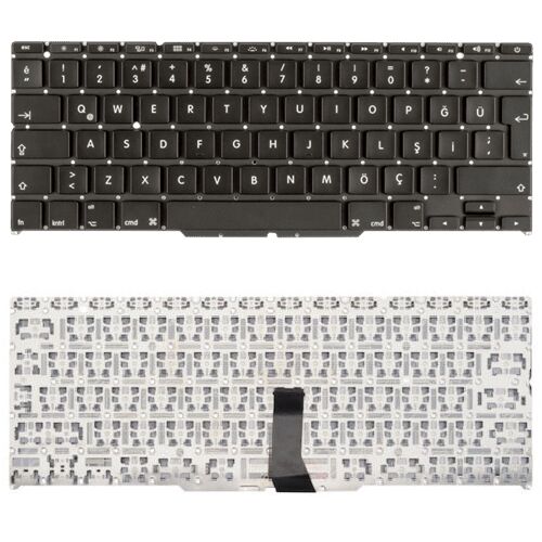 Apple MacBook Air MC906LL/A, MC906TU/A, MC968LL/A, MC968TU/A Klavye Tuş Takımı Tuş Seti Siyah Türkçe