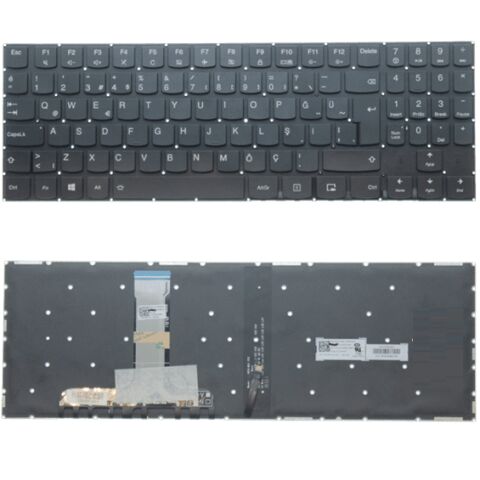 Lenovo 5CB0N67285, 5CB0N67276, 5CB0N67268 Uyumlu Klavye Tuş Takımı Tuş Seti Led Işıklı Siyah Türkçe