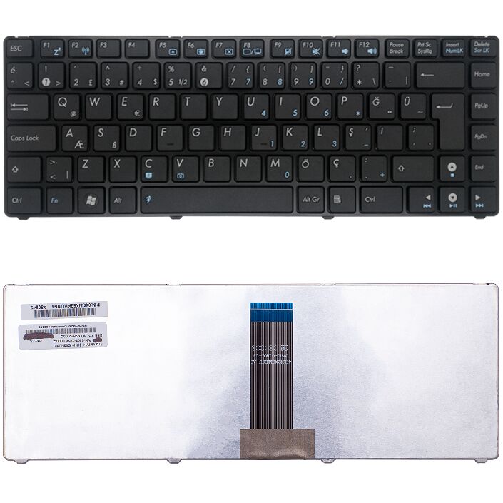 Asus 04GNPW1KUS00-3, 04GNPW5KUS00-3 Klavye Tuş Takımı Tuş Seti Siyah Türkçe
