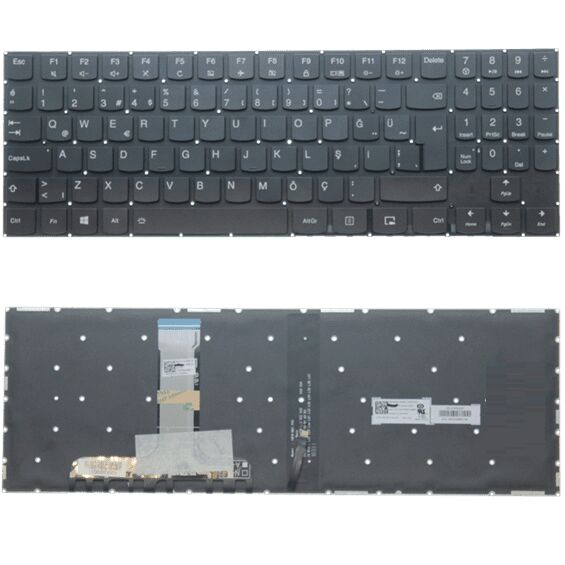 Lenovo Legion Y520-15IKBA, 80WY Uyumlu Klavye Tuş Takımı Tuş Seti Led Işıklı Siyah Türkçe