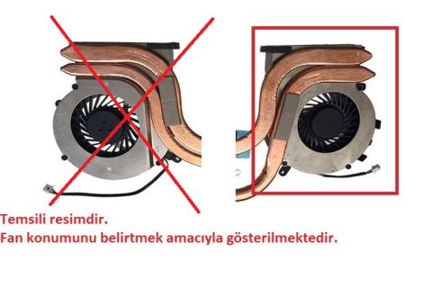 MSI PE70 2QE-077TR, PE70 2QE-089TR, PE70 2QD-062US Uyumlu Fan Soğutucu Ver.1 - 3 Pinli