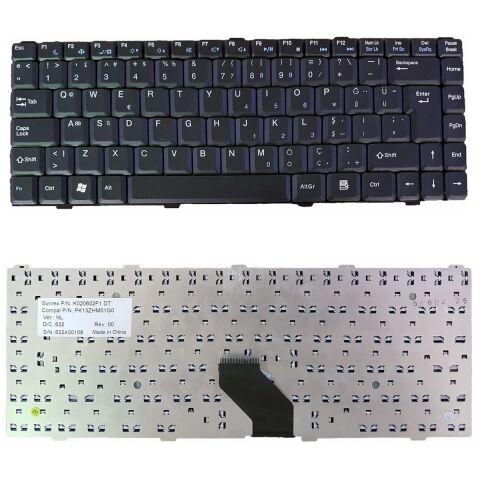 Casper PK1301S06D0, PK130CJ2A26, PK1301S06B0 Klavye Tuş Takımı Tuş Seti Siyah Türkçe