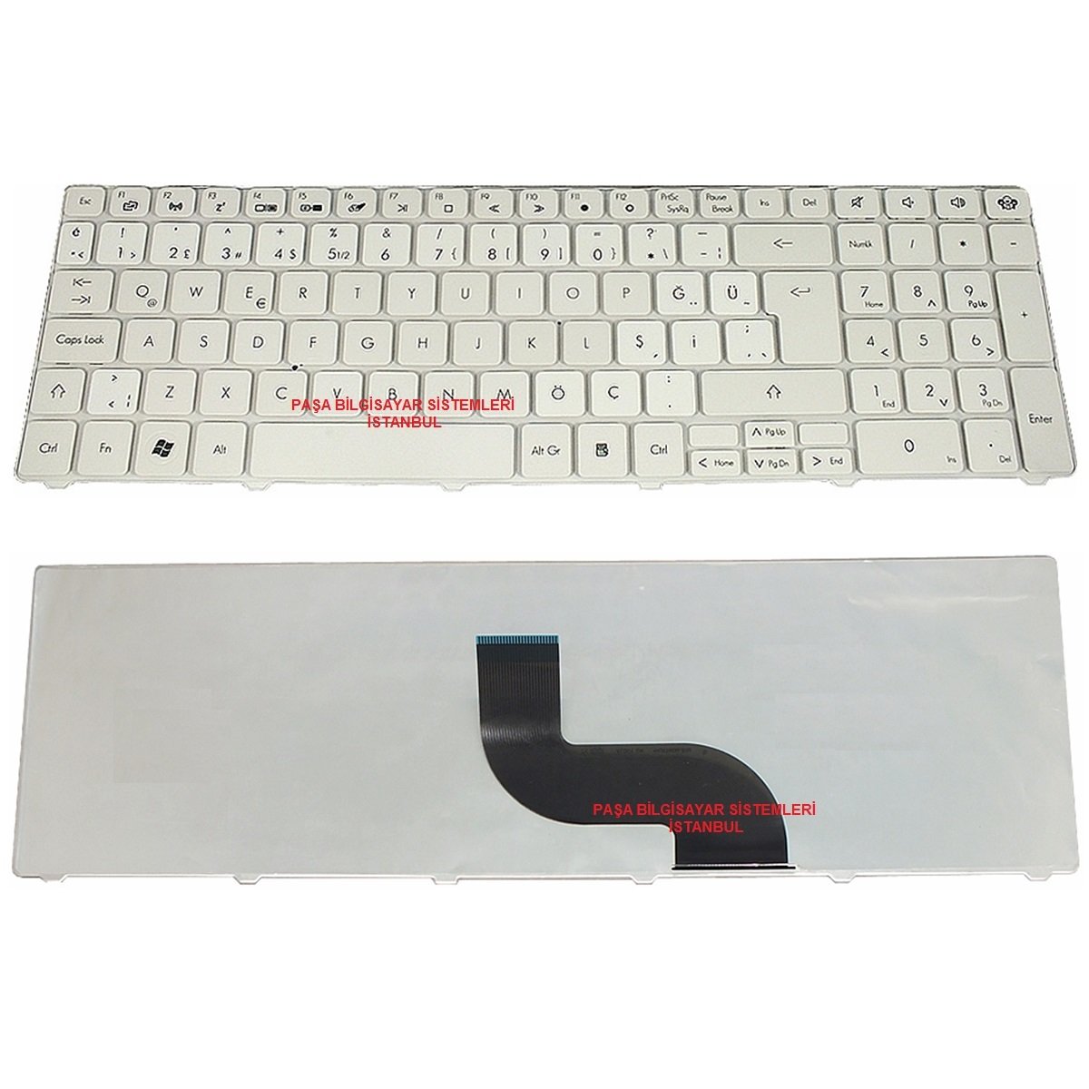 PACKARD BELL TE11BZ, TE11-BZ KLAVYE, TUŞ TAKIMI BEYAZ TR TUŞ SETİ