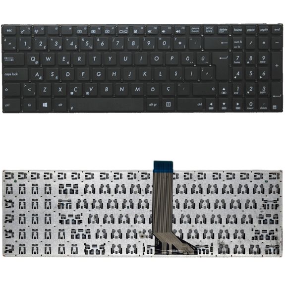 Asus F502C, F502CA, F502CA-EB31 Klavye Tuş Takımı Tuş Seti Siyah Türkçe