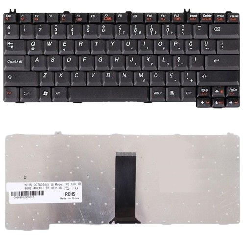 ibm Lenovo 3000 N440 Klavye Tuş Takımı Türkçe Siyah Q Notebook Klavye