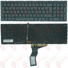 Hp Pavilion 15-AB209NT, 15-AB210NT Klavye Tuş Takımı Kırmızı Tuş Türkçe Siyah Q Notebook Klavye