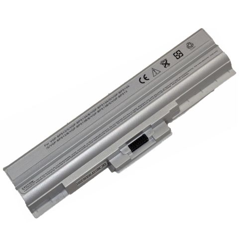 Sony Vaio VPCF12M1E, VPCF13M1E, VPCF13M1F Batarya Pil Gümüş