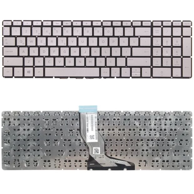 Hp 15-BS028NT, 15-BS029NT Klavye Tuş Takımı Q Gri Renk Türkçe Keyboard