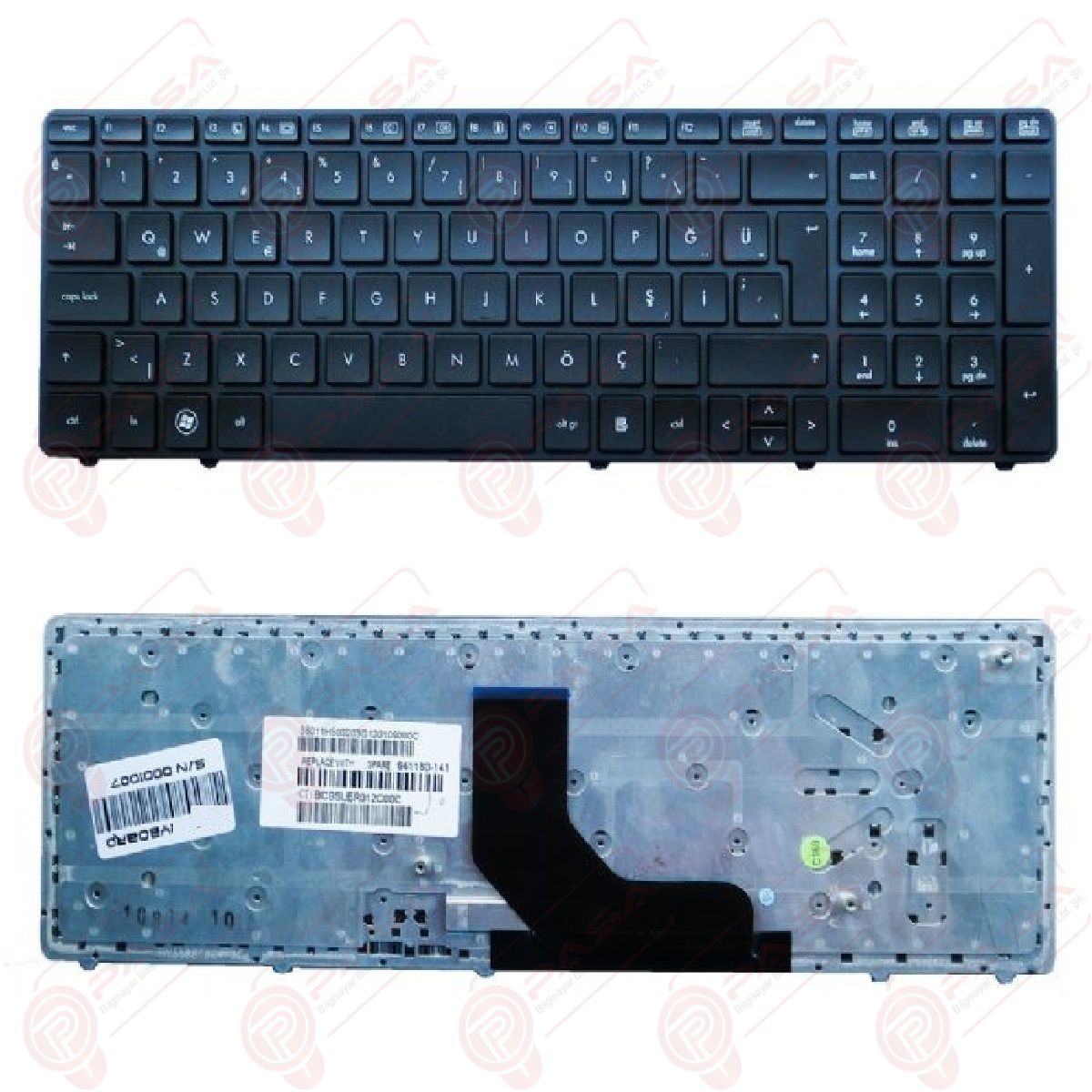 Hp MP-10G86TQ-886 Klavye Tuş Takımı Tuş Seti Siyah Türkçe